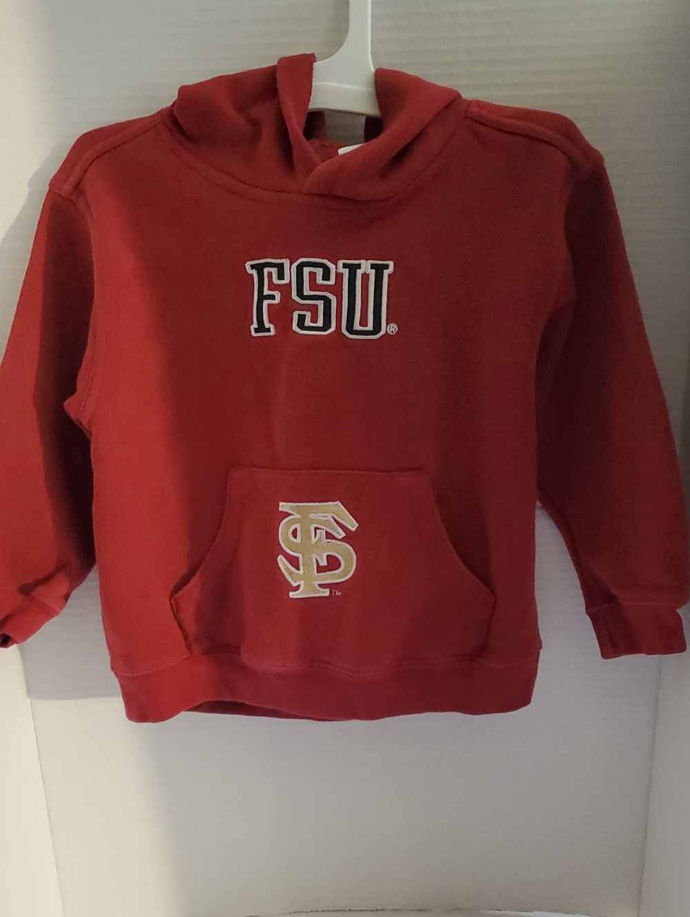 FSU Toddler NCAA Official Red Hooded Sweatshirt with Front Pocket Size 4T